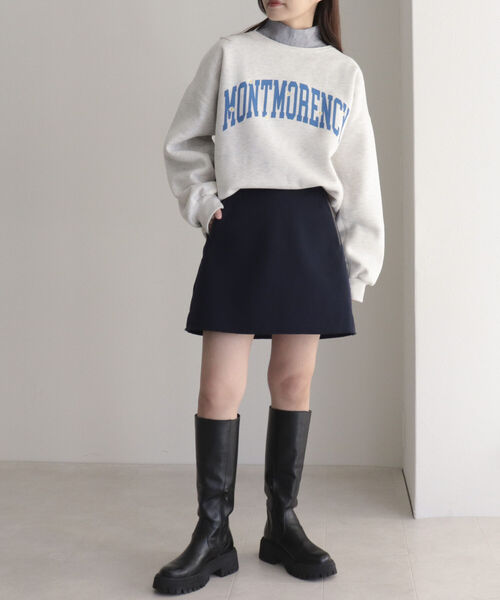 fredy emue（フレディエミュ）の「刺繍ロゴ 裏起毛スウェット（スウェット・レディース・グリーン/チャコールグレー/ライトグレー・38）」の19枚目の写真