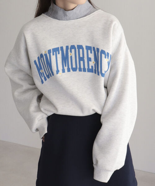 fredy emue（フレディエミュ）の「刺繍ロゴ 裏起毛スウェット（スウェット・レディース・グリーン/チャコールグレー/ライトグレー・38）」の22枚目の写真