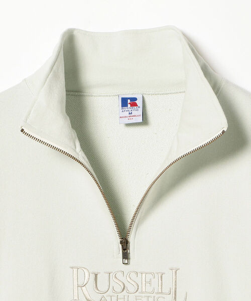 Russell Athletic（ラッセルアスレティック）の「RUSSELL ATHLETIC / ジップ シャツ スウェット（スウェット・レディース・ホワイト系その他5/ブルー系その他4・MEDIUM）」の4枚目の写真