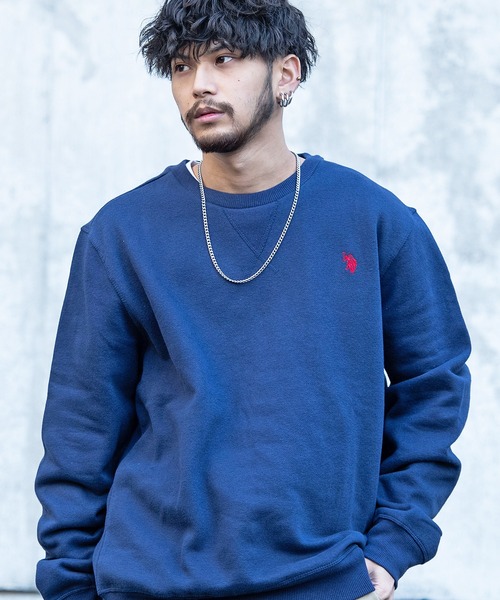 【セール】『U.S. POLO ASSN/ユーエスポロアッスン』POLO FLEECE CREW NECK（スウェット）｜U.S. POLO ASSN.（ユーエスポロアッスン）