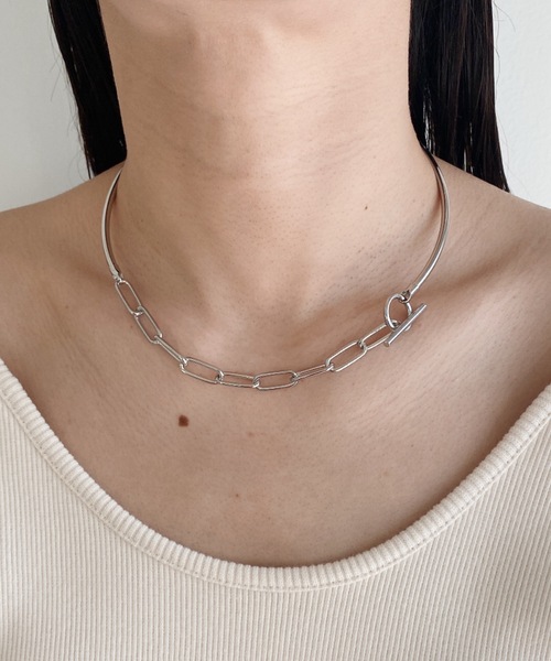 iso（イソ）の「2WAY チェーン メタル チョーカー ネックカフ（チョーカー・レディース・ゴールド/シルバー・FREE）」の6枚目の写真