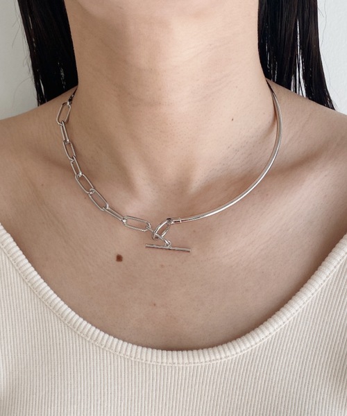 iso（イソ）の「2WAY チェーン メタル チョーカー ネックカフ（チョーカー・レディース・ゴールド/シルバー・FREE）」の20枚目の写真