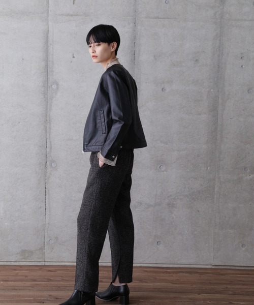 ROSE BUD（ローズバッド）の「ノーカラーライダース（ノーカラージャケット・レディース・ブラック・FREE）」の12枚目の写真