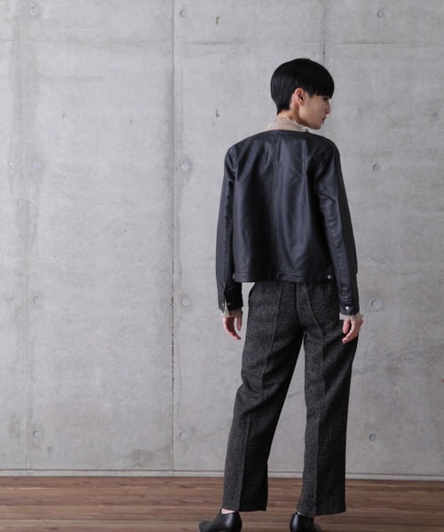 ROSE BUD（ローズバッド）の「ノーカラーライダース（ノーカラージャケット・レディース・ブラック・FREE）」の13枚目の写真