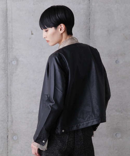 ROSE BUD（ローズバッド）の「ノーカラーライダース（ノーカラージャケット・レディース・ブラック・FREE）」の16枚目の写真