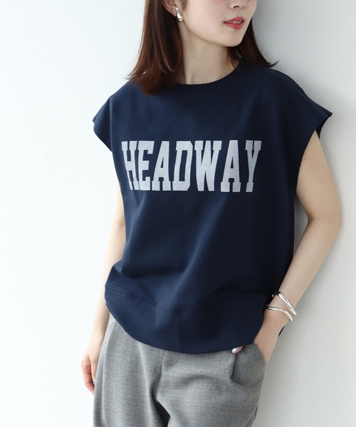 Jines(ジネス)の「カレッジロゴトップス(Tシャツ/カットソー・レディース・ネイビー/グレー/ホワイト・38)」の3枚目の写真