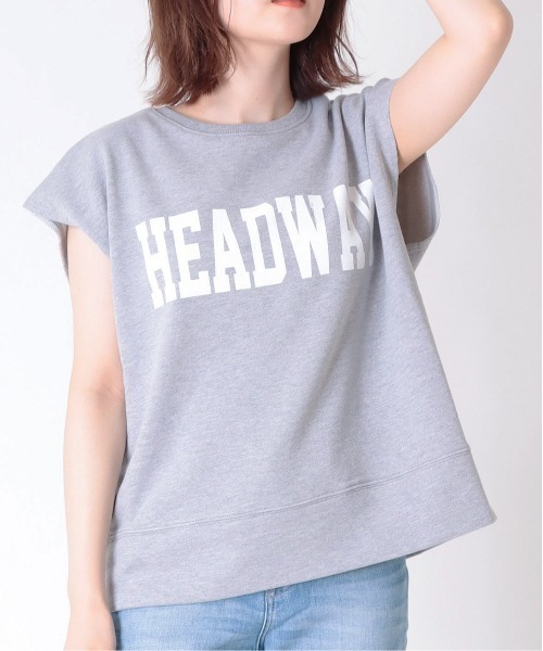 Jines(ジネス)の「カレッジロゴトップス(Tシャツ/カットソー・レディース・ネイビー/グレー/ホワイト・38)」の1枚目の写真