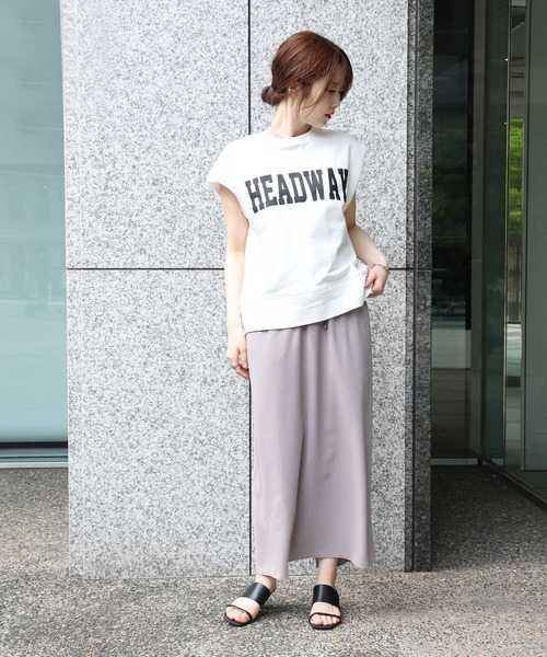 Jines(ジネス)の「カレッジロゴトップス(Tシャツ/カットソー・レディース・ネイビー/グレー/ホワイト・38)」の16枚目の写真