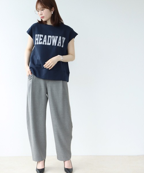 Jines(ジネス)の「カレッジロゴトップス(Tシャツ/カットソー・レディース・ネイビー/グレー/ホワイト・38)」の5枚目の写真