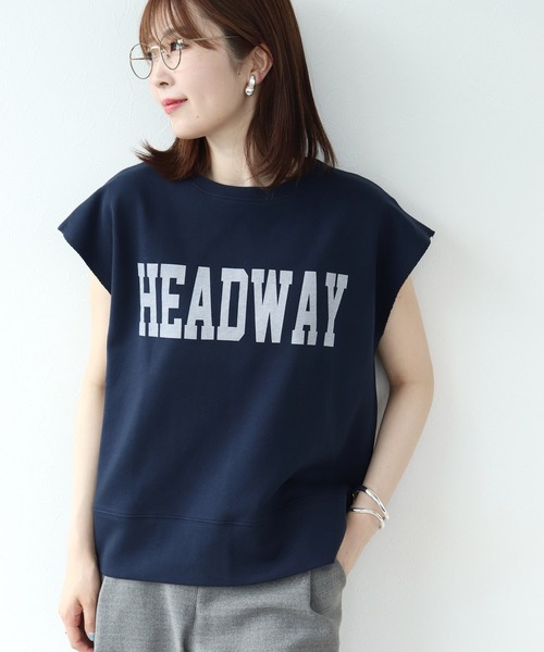 Jines(ジネス)の「カレッジロゴトップス(Tシャツ/カットソー・レディース・ネイビー/グレー/ホワイト・38)」の6枚目の写真