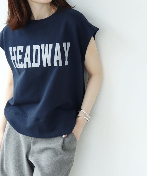 Jines(ジネス)の「カレッジロゴトップス(Tシャツ/カットソー・レディース・ネイビー/グレー/ホワイト・38)」の7枚目の写真