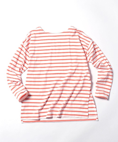 SOMETHING(サムシング)の「SOMETHING/サムシング SO BASQUE SHIRT バスクシャツ 長袖Tシャツ ボーダーT(Tシャツ/カットソー・レディース・ブルー/ブラック/グリーン/オレンジ/ピンク・FREE)」の19枚目の写真