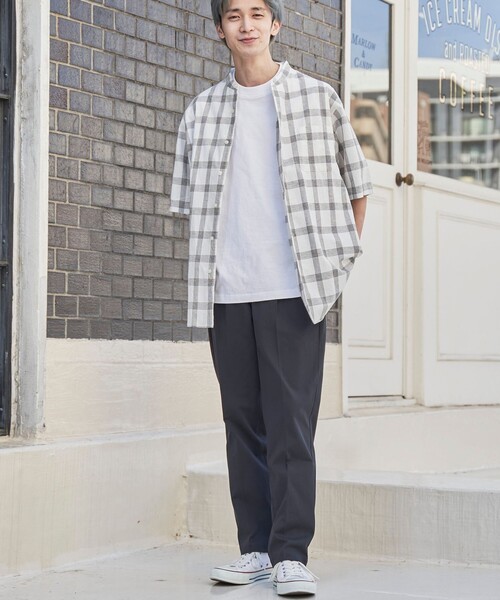 coen（コーエン）の「DRY極楽FITテーパードテックパンツ23SS（スラックス・メンズ・ダークグリーン/ダークグレー/ライトブルー/ネイビー/ブラック・L/S/XL/M）」の18枚目の写真