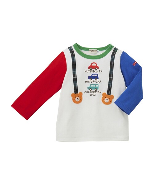 HOT BISCUITS（ホットビスケッツ）の「ベビー Tシャツ＆パンツセット【BOX付き】（ベビーギフト・キッズ・レッド/ライトイエロー/ピンク/ブルー・70cm）」の11枚目の写真