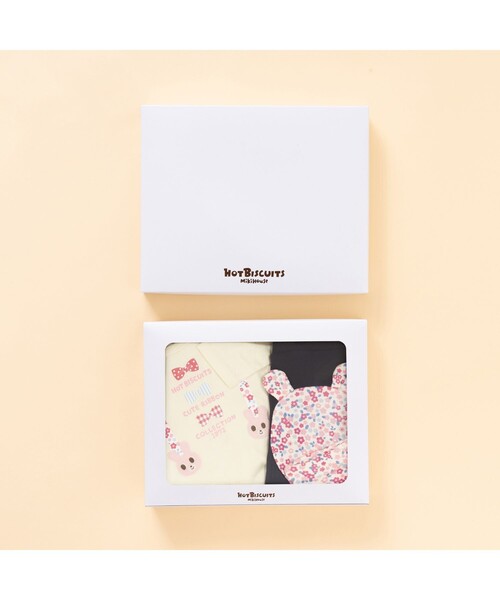 HOT BISCUITS（ホットビスケッツ）の「ベビー Tシャツ＆パンツセット【BOX付き】（ベビーギフト・キッズ・レッド/ライトイエロー/ピンク/ブルー・70cm）」の18枚目の写真