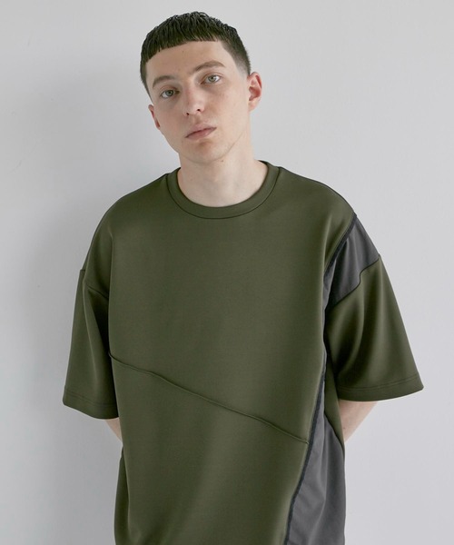 CITY TOKYO（シティトウキョウ）の「オーバーサイズダンボール半袖Tシャツ｜接触冷感/吸水速乾/抗菌防臭/UVカット/ハイストレッチ（Tシャツ/カットソー・メンズ・ホワイト/グレー/グレイッシュベージュ/ブラック・1/2/3）」の3枚目の写真