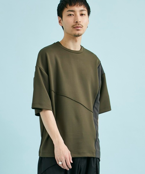 CITY TOKYO（シティトウキョウ）の「オーバーサイズダンボール半袖Tシャツ｜接触冷感/吸水速乾/抗菌防臭/UVカット/ハイストレッチ（Tシャツ/カットソー・メンズ・ホワイト/グレー/グレイッシュベージュ/ブラック・1/2/3）」の21枚目の写真