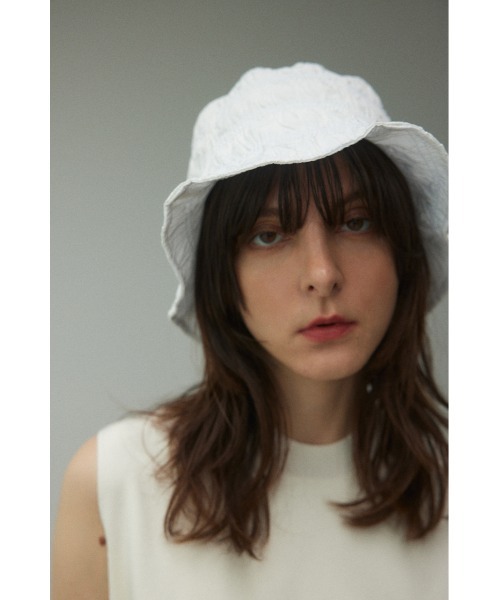 BLACK BY MOUSSY（ブラックバイマウジー）の「shirring bucket hat（シャーリングバケットハット）（ハット・レディース・ブラック/ホワイト/ターコイズブルー・FREE）」の12枚目の写真