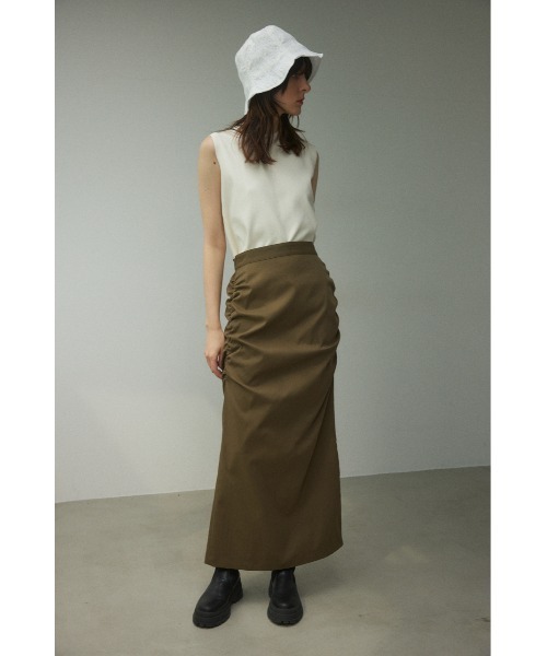 BLACK BY MOUSSY（ブラックバイマウジー）の「shirring bucket hat（シャーリングバケットハット）（ハット・レディース・ブラック/ホワイト/ターコイズブルー・FREE）」の14枚目の写真