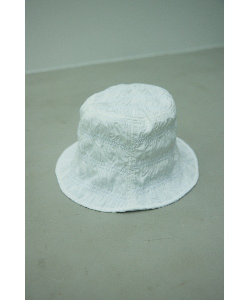 BLACK BY MOUSSY（ブラックバイマウジー）の「shirring bucket hat（シャーリングバケットハット）（ハット・レディース・ブラック/ホワイト/ターコイズブルー・FREE）」の15枚目の写真
