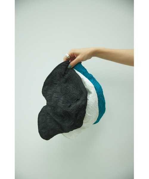 BLACK BY MOUSSY（ブラックバイマウジー）の「shirring bucket hat（シャーリングバケットハット）（ハット・レディース・ブラック/ホワイト/ターコイズブルー・FREE）」の21枚目の写真
