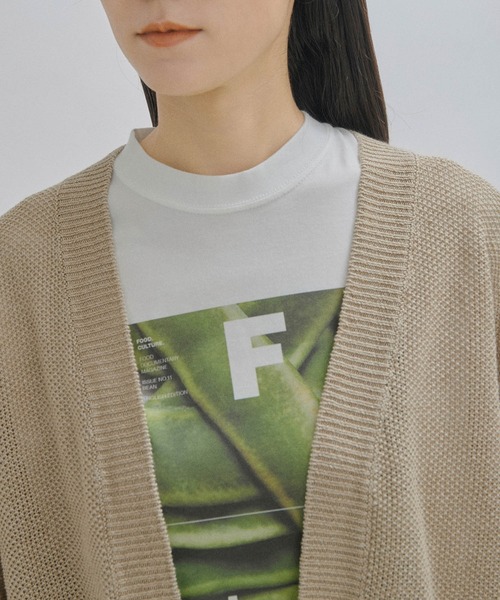 SALON adam et rope'（サロン アダム エ ロペ）の「【WEB限定】リネンショートカーディガン/ボレロ（カーディガン/ボレロ・レディース・キナリ/チャコールグレー/ベージュ・FREE）」の9枚目の写真