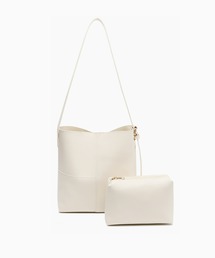 CEMONEMO | 【A４サイズ収納可能・ポーチ付き】 ワンハンドル ショルダーバッグ(ショルダーバッグ)