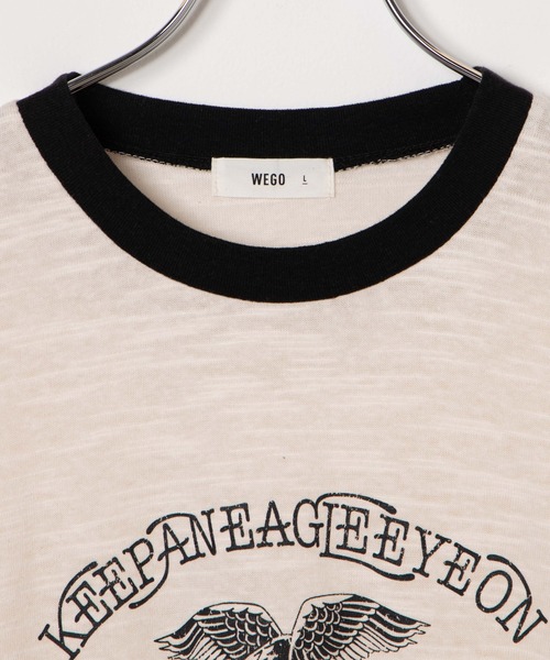 WEGO（ウィゴー）の「WEGO/ヴィンテージロゴリンガーT（Tシャツ/カットソー・メンズ・ブラック/サックスブルー/オフホワイト/オレンジ・MEDIUM/LARGE）」の20枚目の写真