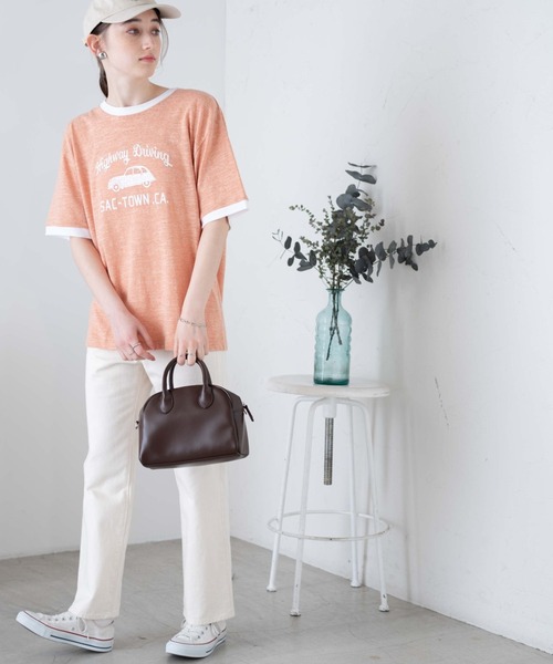 WEGO（ウィゴー）の「WEGO/ヴィンテージロゴリンガーT（Tシャツ/カットソー・メンズ・ブラック/サックスブルー/オフホワイト/オレンジ・MEDIUM/LARGE）」の13枚目の写真