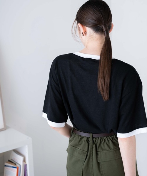 WEGO（ウィゴー）の「WEGO/ヴィンテージロゴリンガーT（Tシャツ/カットソー・メンズ・ブラック/サックスブルー/オフホワイト/オレンジ・MEDIUM/LARGE）」の8枚目の写真