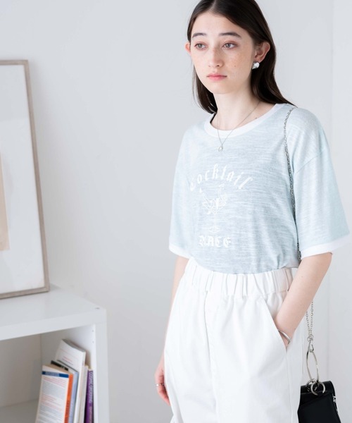 WEGO（ウィゴー）の「WEGO/ヴィンテージロゴリンガーT（Tシャツ/カットソー・メンズ・ブラック/サックスブルー/オフホワイト/オレンジ・MEDIUM/LARGE）」の10枚目の写真