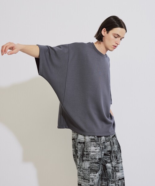 tk.TAKEO KIKUCHI（ティーケータケオキクチ）の「◆マシュマロドルマンカットソー（Tシャツ/カットソー・メンズ・ブラック/ダークグリーン/ダークグレー/ブルー/ホワイト・88/66）」の3枚目の写真