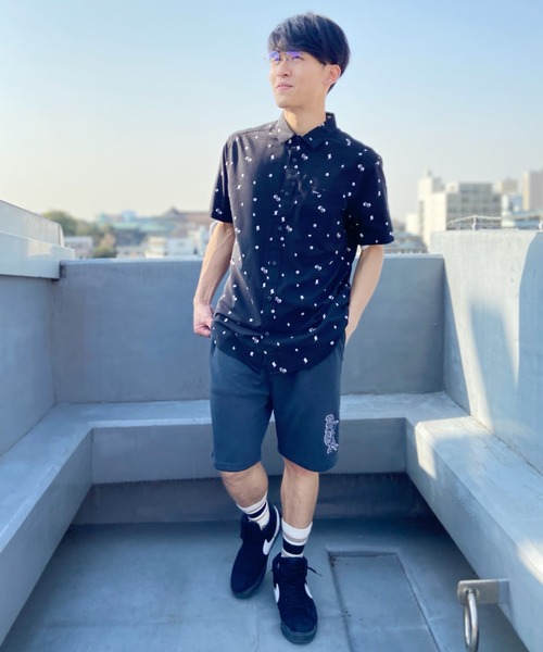 RVCA/ルーカ ワンポイント スウェットハーフパンツ/ショーツ