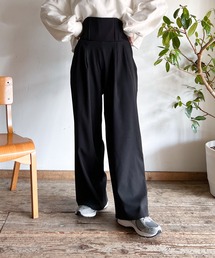 Mysa&Liina | サスペンダー付バックレースアップパンツ(その他パンツ)