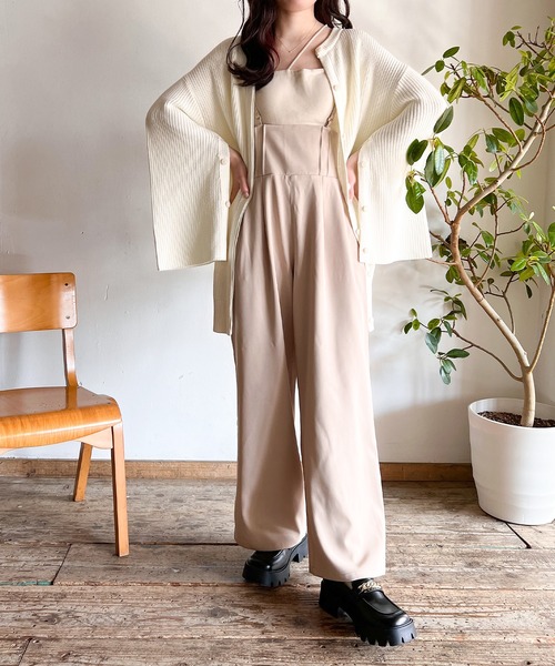 Mysa&Liina（ミーサリーナ）の「サスペンダー付バックレースアップパンツ（その他パンツ・レディース・アイボリー/ブラック/ベージュ・M）」の15枚目の写真