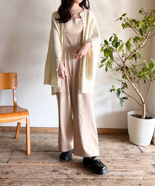 Mysa&Liina（ミーサリーナ）の「サスペンダー付バックレースアップパンツ（その他パンツ・レディース・アイボリー/ブラック/ベージュ・M）」の7枚目の写真