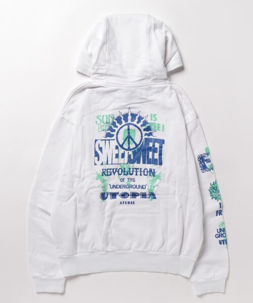 Afends(アフェンズ)の「HOODIE/AFENDS(アフェンズ) プルオーバーパーカー・フーディ(パーカー・メンズ・ホワイト・MEDIUM/LARGE/X-LARGE)」の3枚目の写真
