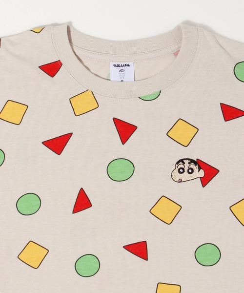ALWAYS GOOD TIME(オルウェイズグッドタイム)の「【クレヨンしんちゃん】天竺半袖WIDE刺繍Tシャツ(Tシャツ/カットソー・レディース・オフホワイト/イエロー/ライトグリーン/グレー・L/M)」の16枚目の写真