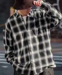 improves | オンブレチェッ クルーズサイズ 長袖シャツ(シャツ/ブラウス)