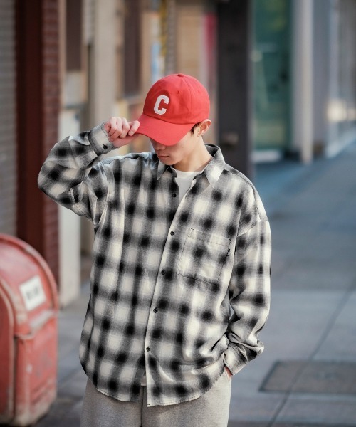 improves（インプローブス）の「オンブレチェッ クルーズサイズ 長袖シャツ（シャツ/ブラウス・メンズ・ブラック/ホワイト・MEDIUM/LARGE）」の6枚目の写真