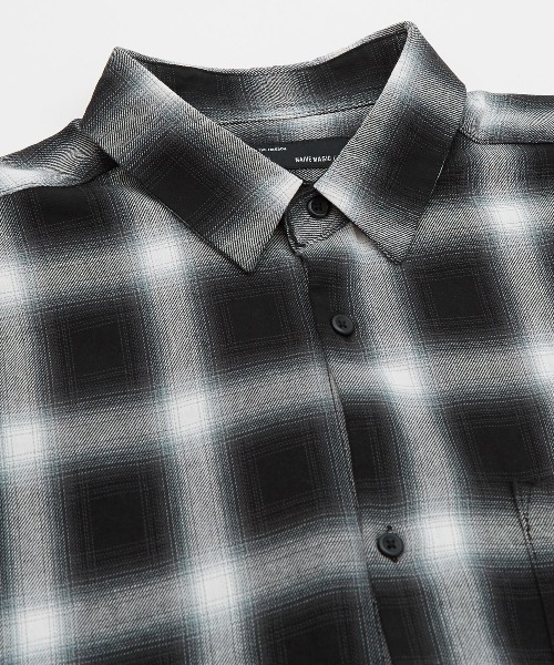 improves（インプローブス）の「オンブレチェッ クルーズサイズ 長袖シャツ（シャツ/ブラウス・メンズ・ブラック/ホワイト・MEDIUM/LARGE）」の10枚目の写真