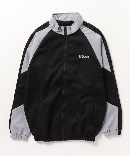 MGV（エムジーヴィー）の「バイカラートラックジャケット（ブルゾン・メンズ・ブラック/ネイビー・MEDIUM/LARGE/X-LARGE）」の3枚目の写真