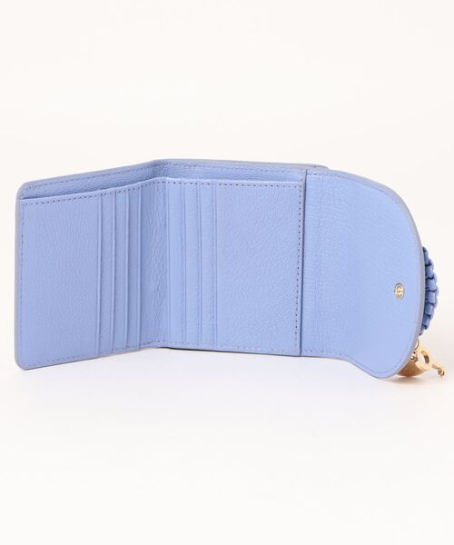 SEE BY CHLOE（シーバイクロエ）の「HANA ハナ / スクエアウォレット　SQUARE COMPACT WALLET（財布・レディース・スカイブルー・FREE）」の4枚目の写真