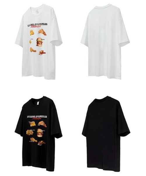 Ressaca(レサーカ)の「オーバーサイズ グラフィックプリント半袖クルーネックTシャツ(Tシャツ/カットソー・メンズ・ホワイト系その他/ホワイト×イエロー/ホワイト/ブラック×イエロー/ホワイト×レッド/ホワイト×グリーン/ホワイト×ブルー/ブラック×レッド/ブラック×グリーン/ブラック/ブラック系その他2/ブラック系その他/ブラック×ブルー/ホワイト系その他2/ホワイト×ブラック/ブラック×ホワイト・L/XL/M)」の22枚目の写真