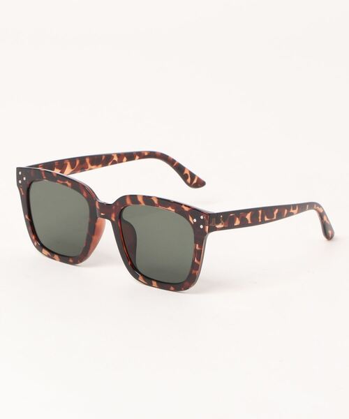 TONE SELECT GOODS（トーンセレクトグッズ）の「【urge select】 ワイド スクエアサングラス UVカット（サングラス・レディース・クリア/クリアブラウン/ブラック系/ブラック系1/ブラック系2/ブラウン系/ブラック・FREE）」の18枚目の写真