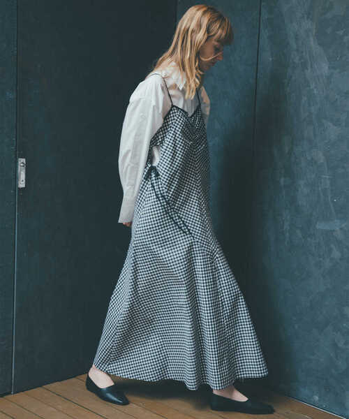 N.（N. Natural Beauty Basic）（エヌエヌナチュラルビューティーベーシック）の「◆サイドリボンドロストキャミワンピース（ワンピース・レディース・ブラック系その他/オフホワイト/ブラック・MEDIUM）」の13枚目の写真