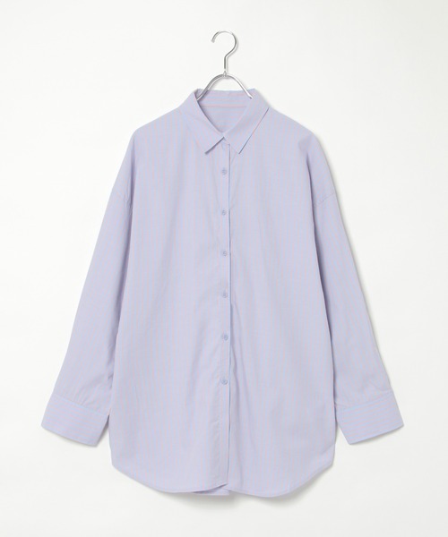 マルチストライプオーバーシャツ