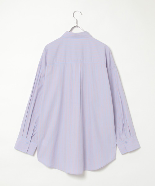 マルチストライプオーバーシャツ