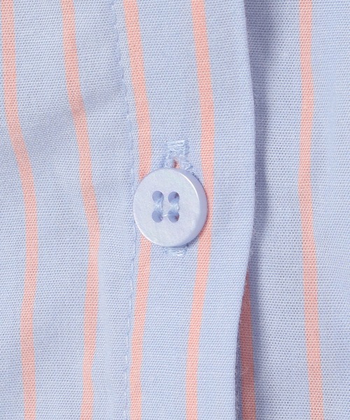 マルチストライプオーバーシャツ