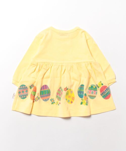 kladskap（クレードスコープ）の「【コロボックル】イースター8分袖チュニック（チュニック・キッズ・クリーム/ライトピンク・100cm/80ｃｍ/120cm/110cm/90cm）」の3枚目の写真